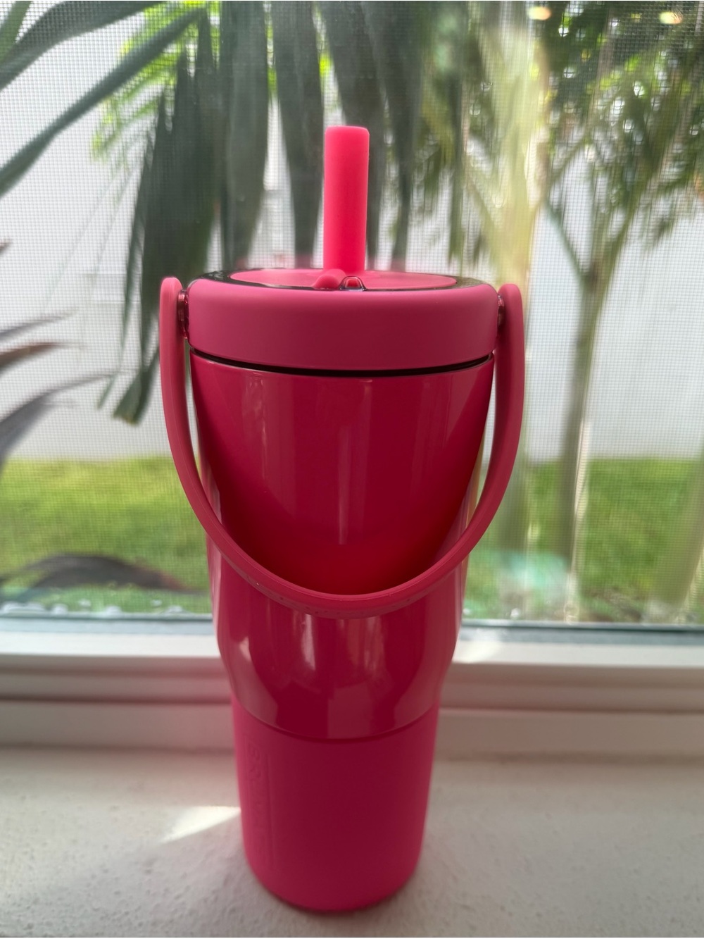 Brumate Resa-Hot Pink Insulated Tumbler with Straw and Carry Handle